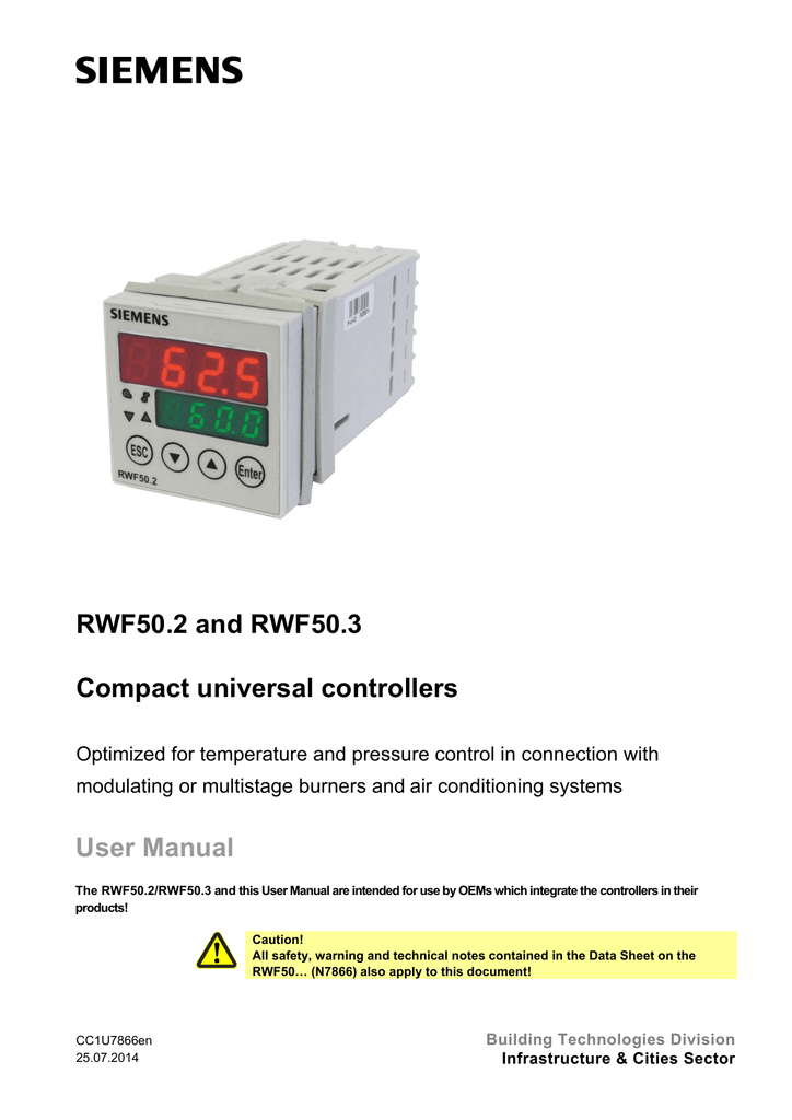 RWF50.21A9 SİEMENS ÜNİVERSAL KONTROL CİHAZI